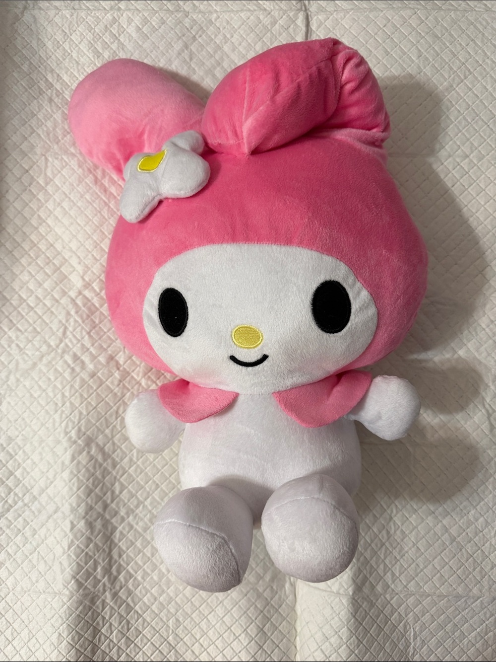 Sanrio My Melody Plush - Pink and White Soft Stuffed Toy